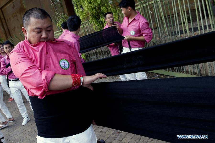 SPAIN-TARRAGONA-HUMAN TOWER COMPETITION-CHINESE TEAM