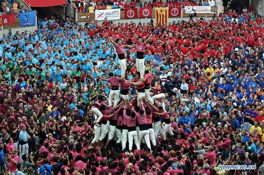 SPAIN-TARRAGONA-HUMAN TOWER COMPETITION-CHINESE TEAM