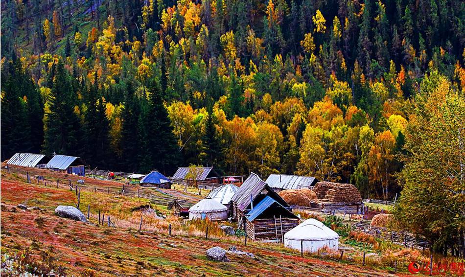 Autumn in Xinjiang's Hemu Village
