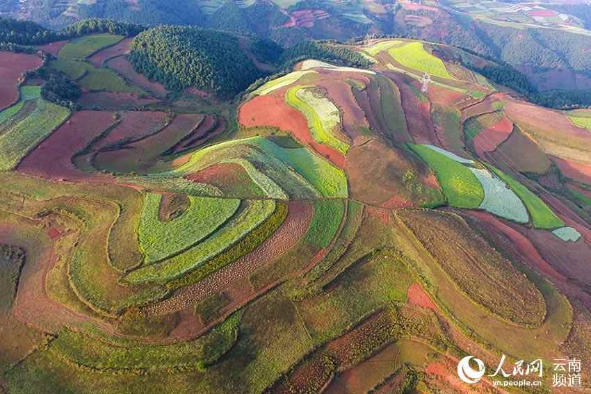 Red lands in Yunnan: A palette left by God