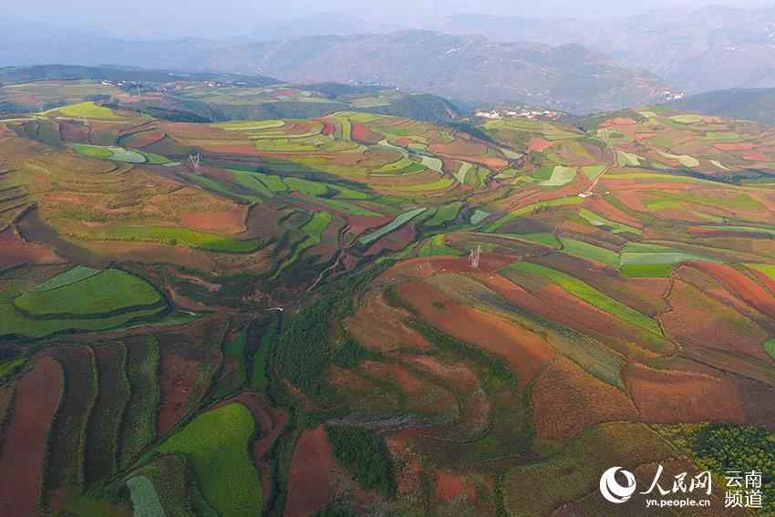 Red lands in Yunnan: A palette left by God