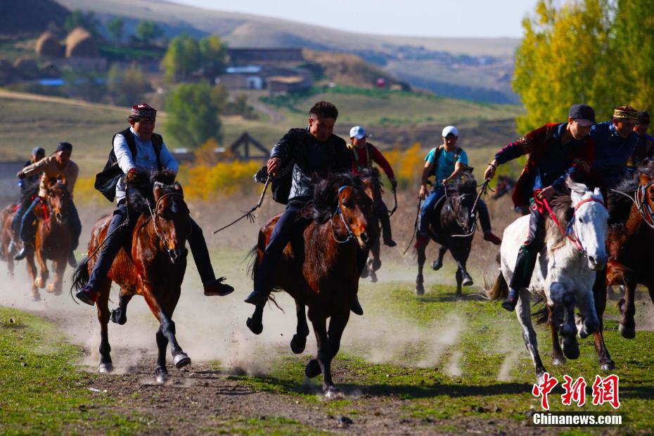 Kazak horse games in Xinjiang