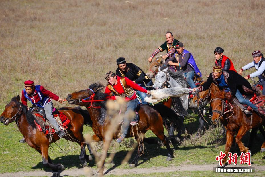 Kazak horse games in Xinjiang