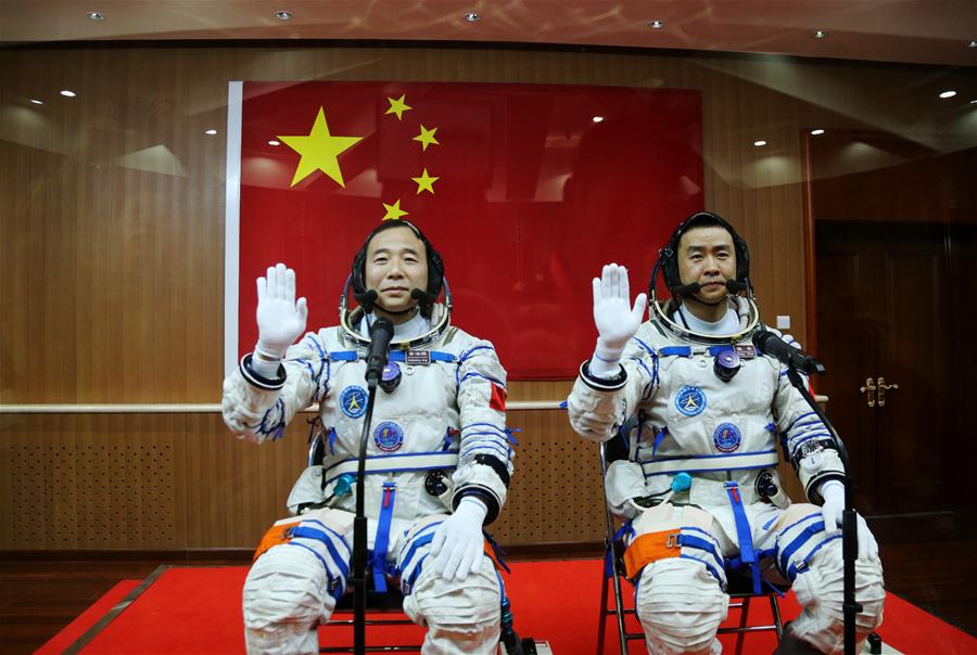 See-off ceremony held for Chinese astronauts of Shenzhou-11 mission