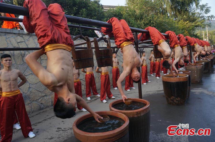 Shaolin kung fu stunts mark festival