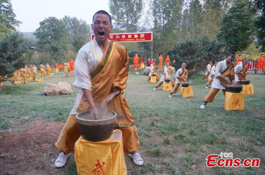 Shaolin kung fu stunts mark festival