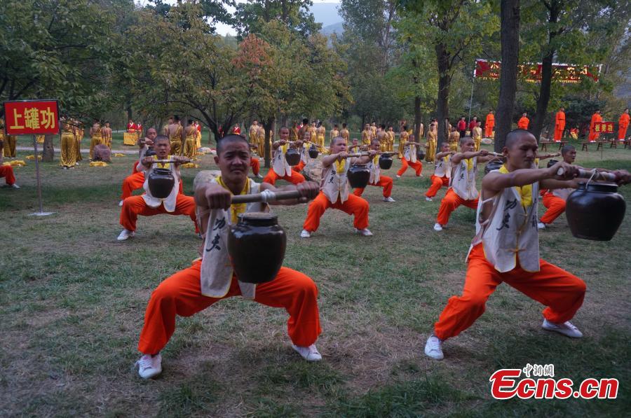 Shaolin kung fu stunts mark festival