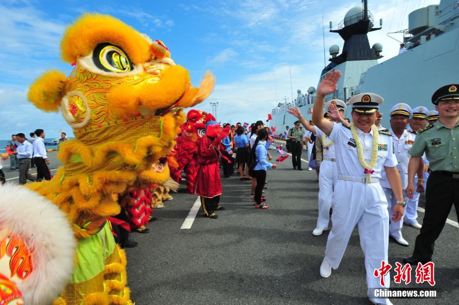 China's escort fleet visits Cambodia