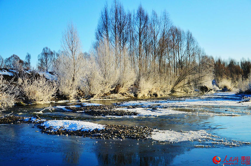 Morning frost in northeastern China