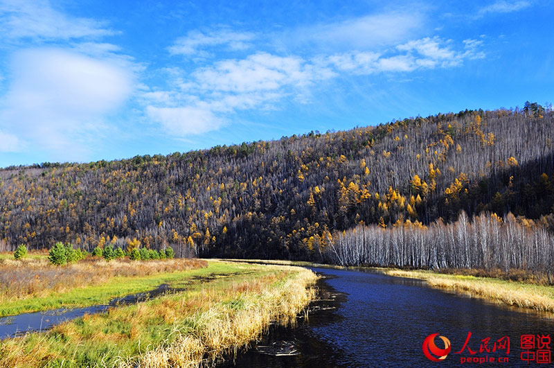 Scenery of arctic village in Heilongjiang