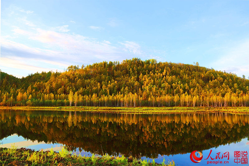 Scenery of arctic village in Heilongjiang