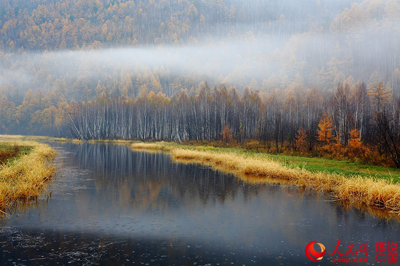 Scenery of arctic village in Heilongjiang