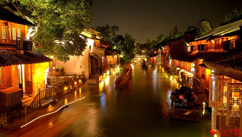 Idyllic scenery of Wuzhen 'water town'