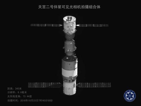 Companion satellite sends back high-definition photos of Tiangong-2 space lab