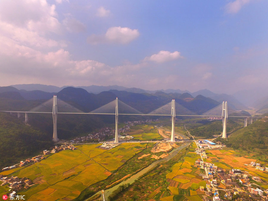 Spectacular bridge makes seven world records