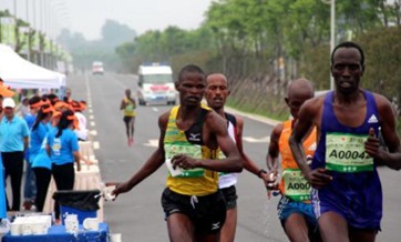 African student in China runs marathons to make money