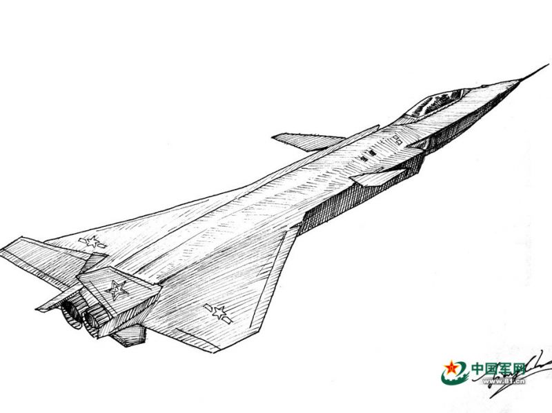 Hand-drawn jet fighters 'fly' on paper