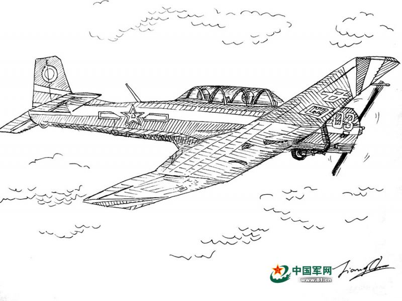 Hand-drawn jet fighters 'fly' on paper