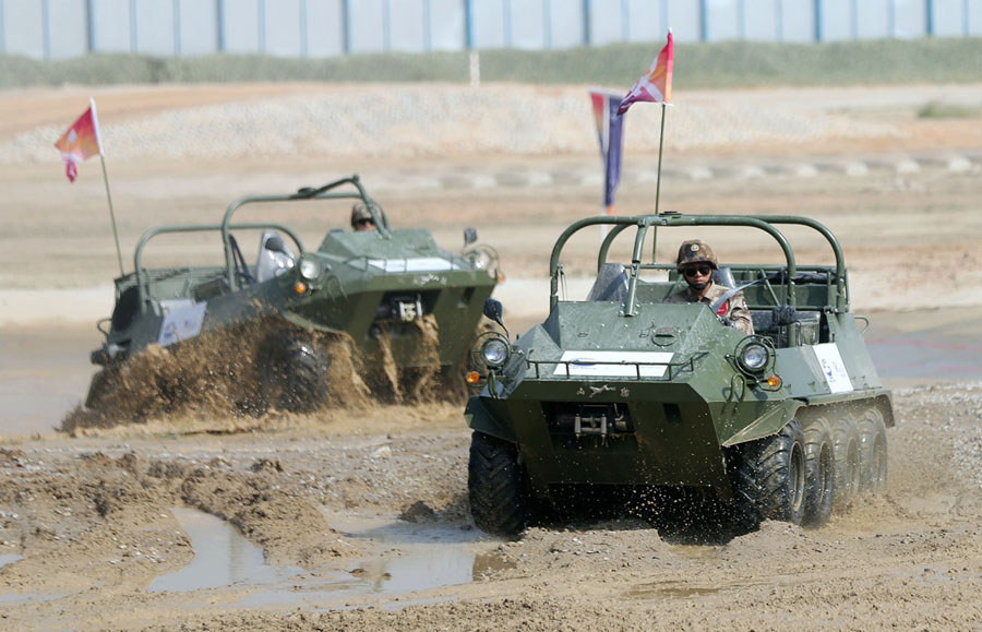 Ground military hardware at Zhuhai air show