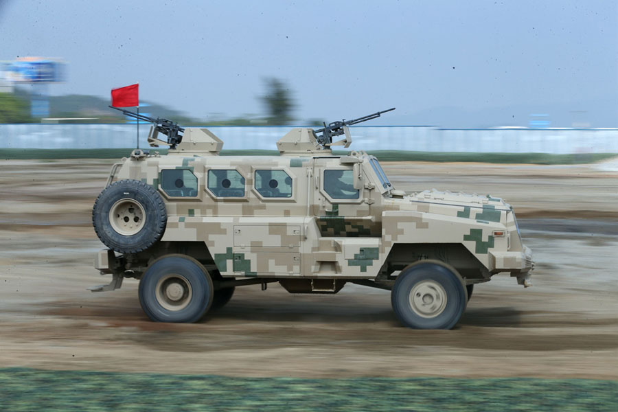 Ground military hardware at Zhuhai air show