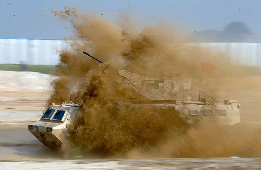 Ground military hardware at Zhuhai air show
