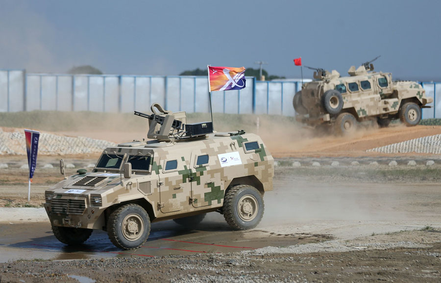 Ground military hardware at Zhuhai air show