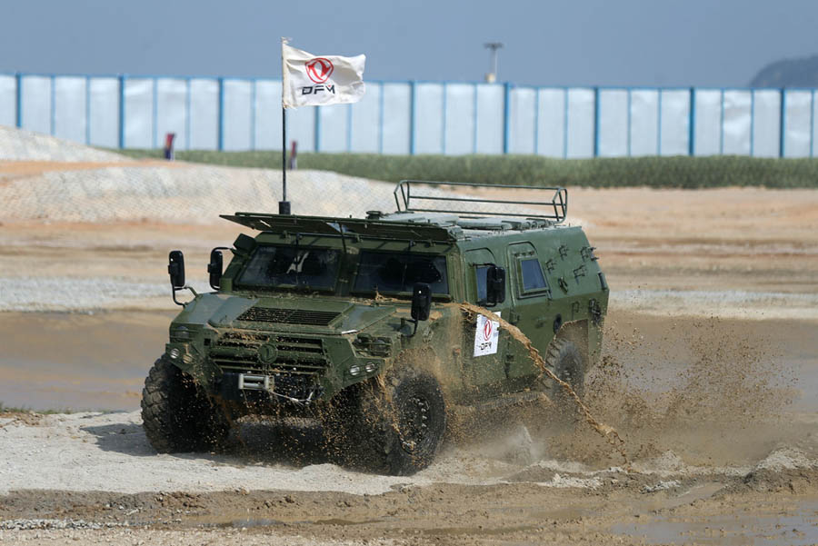 Ground military hardware at Zhuhai air show