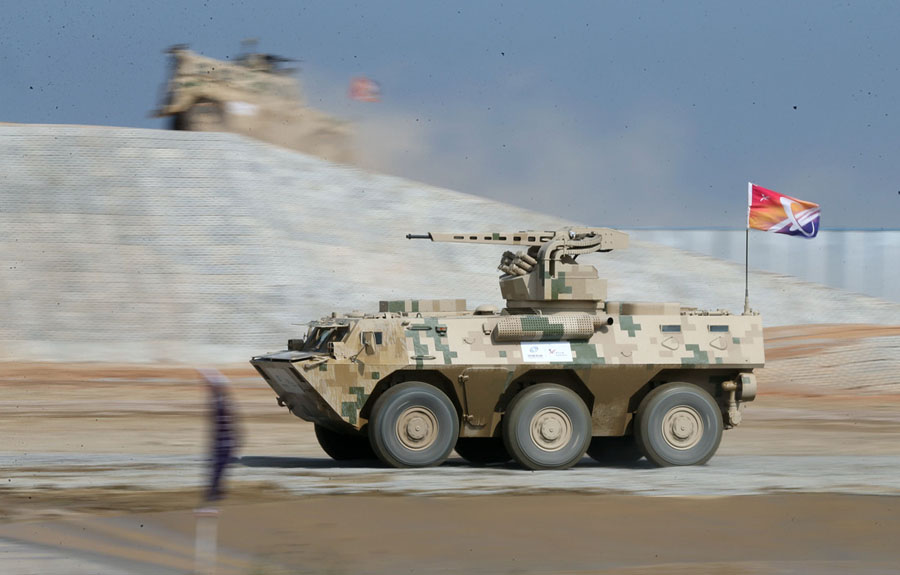 Ground military hardware at Zhuhai air show