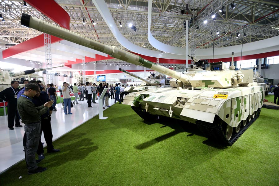 Ground military hardware at Zhuhai air show