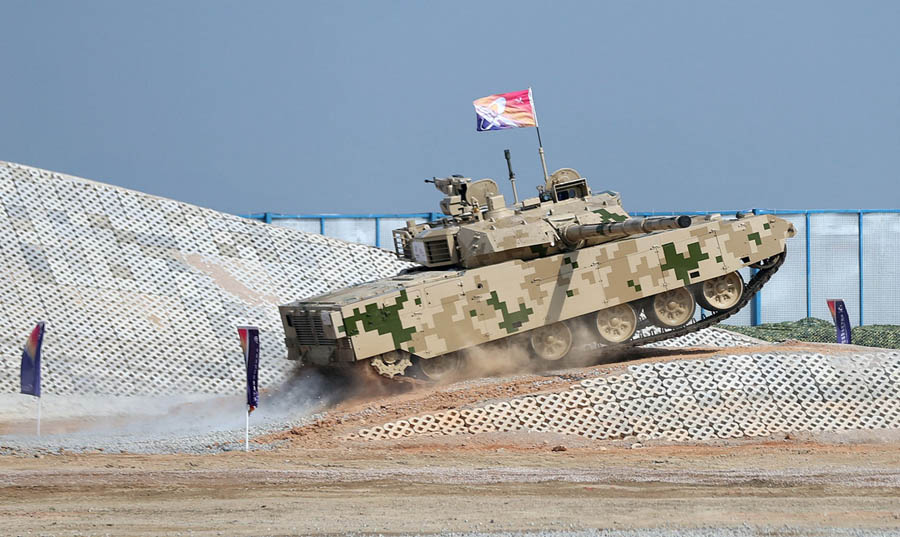 Ground military hardware at Zhuhai air show