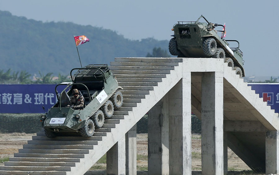 Ground military hardware at Zhuhai air show
