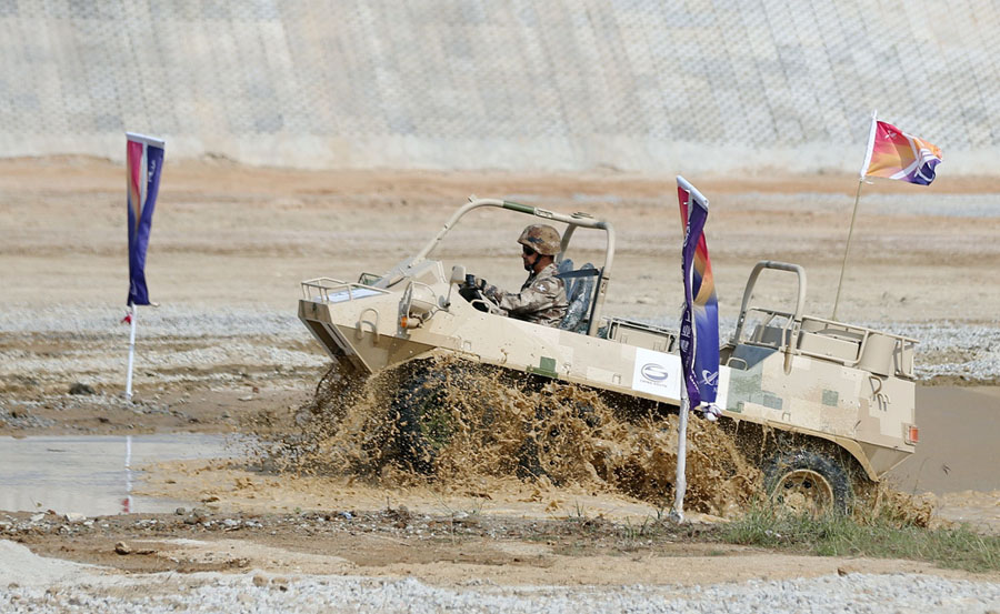 Ground military hardware at Zhuhai air show