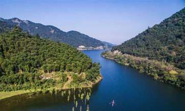 Stunning autumn view of Zhejiang wetlands