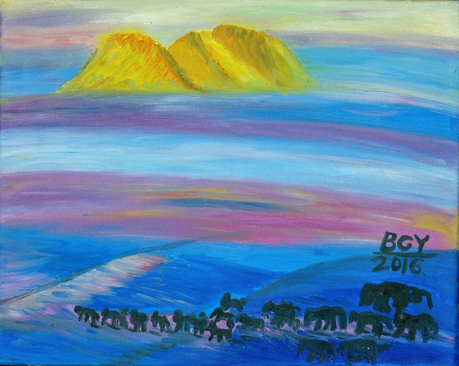 Autistic artist impresses audiences with painting skills