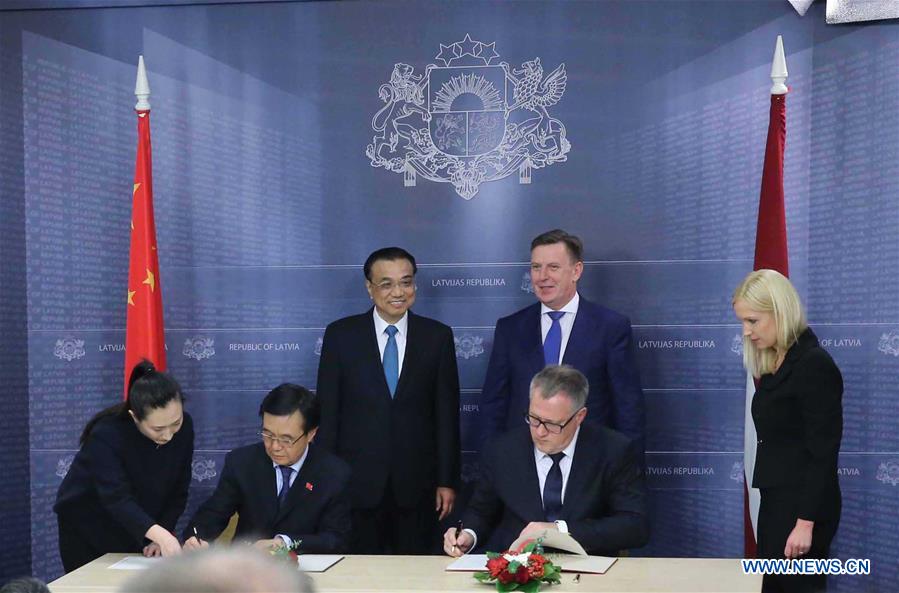 China pledges to deepen all-round pragmatic cooperation with Latvia