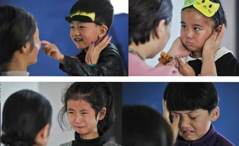 Parents 'aged' 20 years to see how kids react