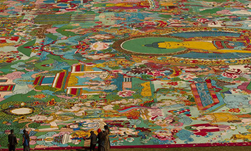 World's largest Thangka art exhibited in Nepal
