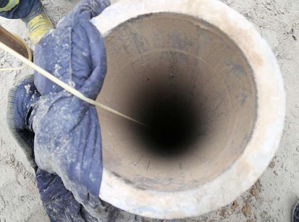 Who is responsible for 'human-eating' dry wells in Hebei?