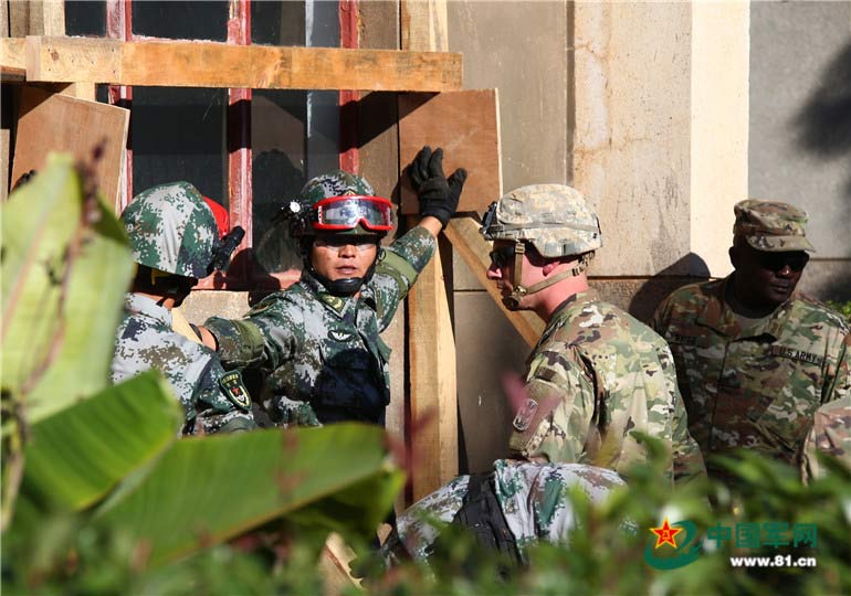China-US military drill for humanitarian disaster relief