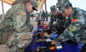 China-US military drill for humanitarian disaster relief
