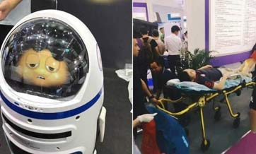 Chinese Robot Goes Rogue, Smashes Booth and Injures Visitor at Tech Fair in South China