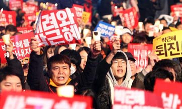 A million protesters march in S. Korea to demand Park's resignation