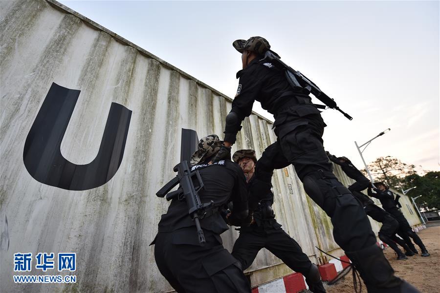 Chinese UN peacekeepers train in Liberia