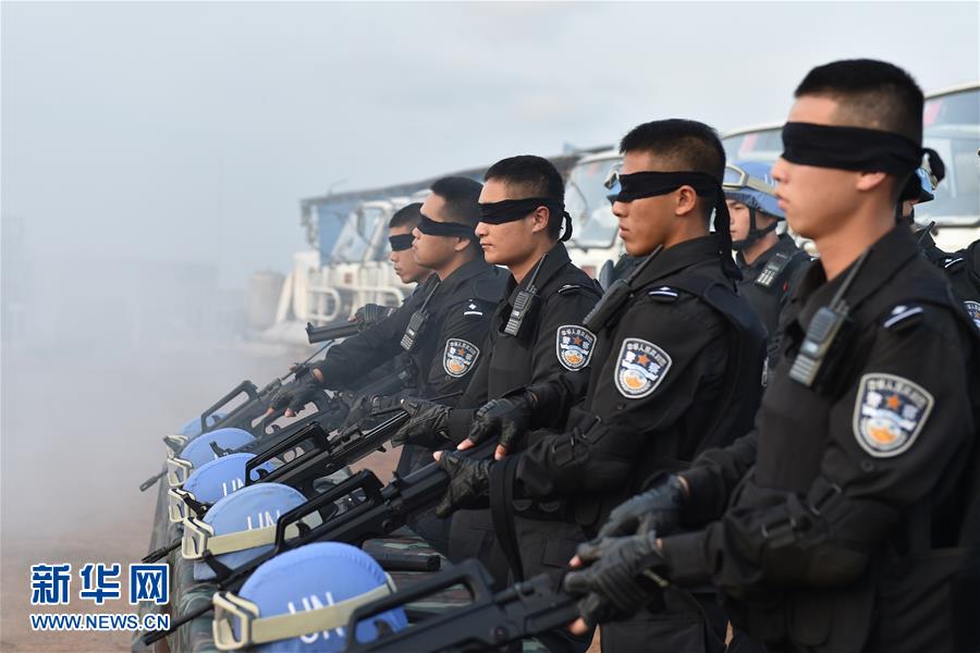 Chinese UN peacekeepers train in Liberia