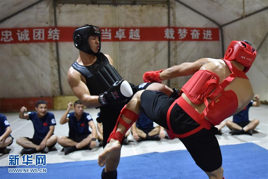 Chinese UN peacekeepers train in Liberia