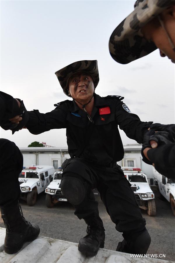 LIBERIA-MONROVIA-PEACEKEEPING-CHINESE RIOT POLICE-TRAINING