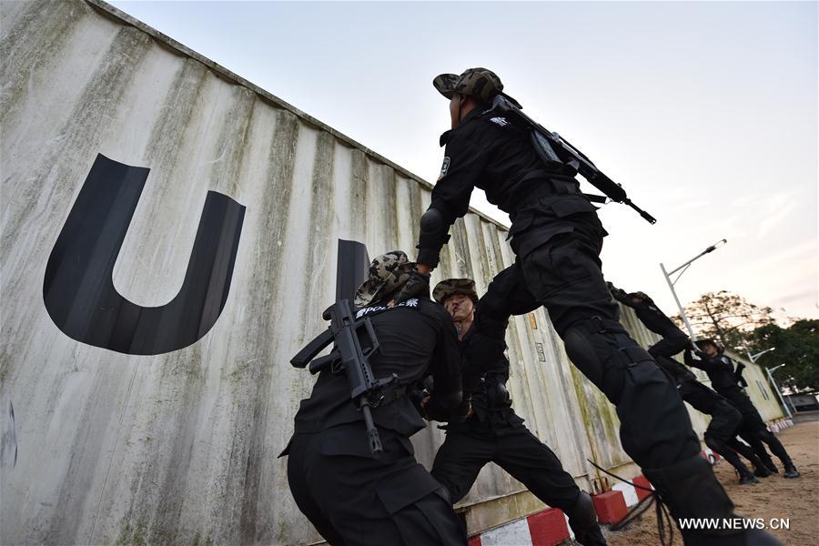 LIBERIA-MONROVIA-PEACEKEEPING-CHINESE RIOT POLICE-TRAINING