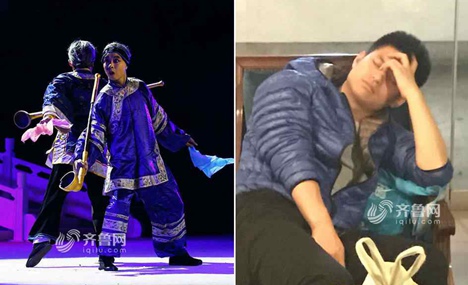 Chinese actors prepare for APEC show