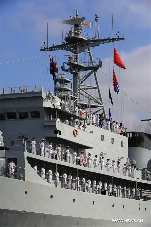 Chinese naval training ship arrives in Sydney for visit