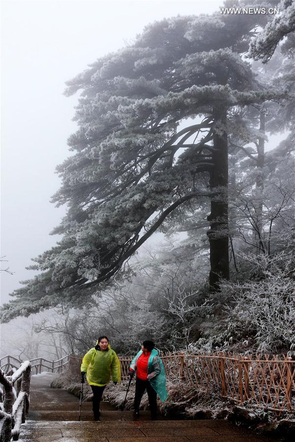 #CHINA-ANHUI-HUANGSHAN MOUNTAIN-SNOWFALL(CN) 